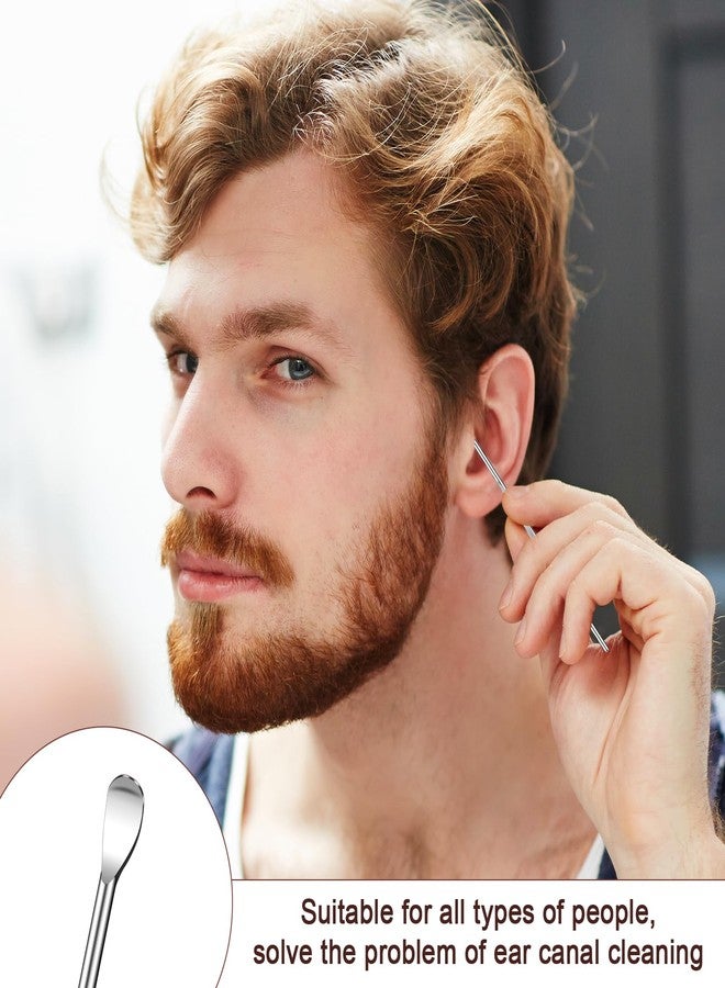 HaiFafafaing 40pcs Ear Spoon Stainless Steel Ear Pick Earwax Removal Tool Ears Cleaning Tool Safe Ears Wax Removal Tools - Image 5